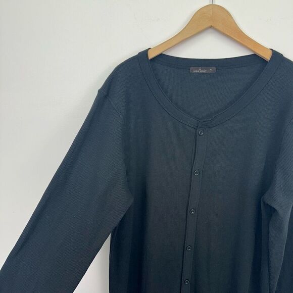 Noble Mount Men’s Black Waffle Knit Thermal Union Suit - Picture 4 of 10